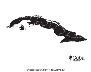 Cuba map regions