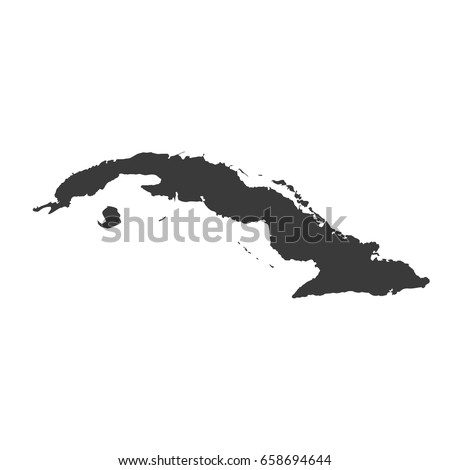 cuba map vector. / cuba map