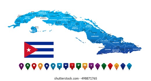 Map of cuba svg