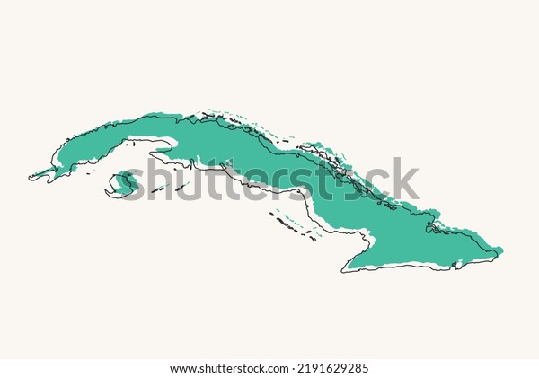 Cuba Map World Map International Vector Stock Vector (Royalty Free ...