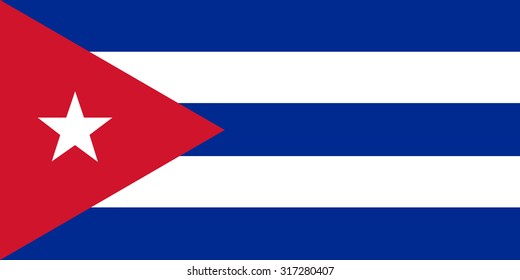 Cuba Nation Flag