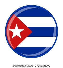Icono oficial del emblema de la bandera del círculo nacional de Cuba