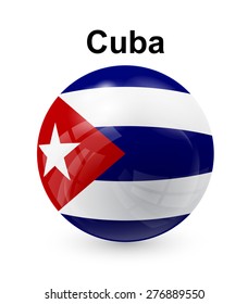Bandera de botón oficial del estado de Cuba 
