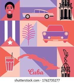 El diseño cubano es impecable. Serie textil y de papel de decoración
