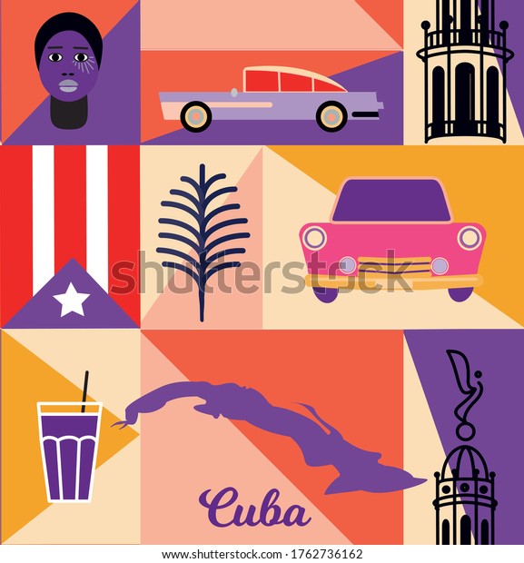 Cuba pattern seamless design. Decoration textile\
and paper series