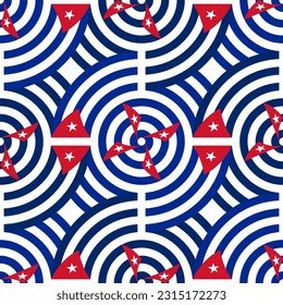 cuba pattern. tracery design. abstract background. vector illustration