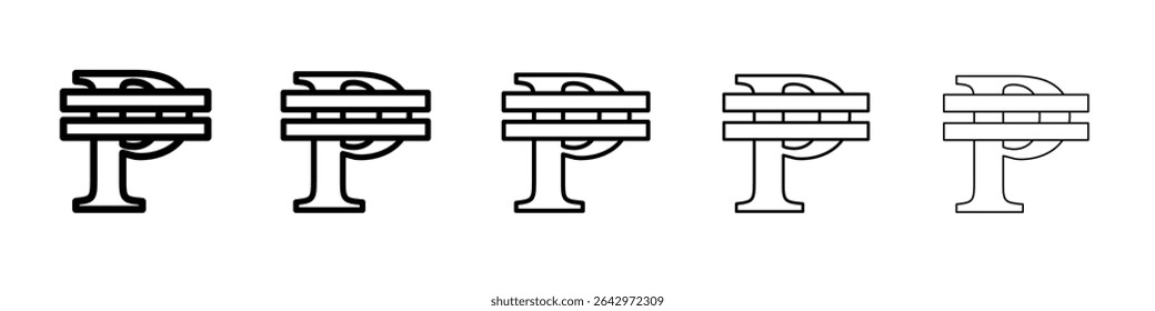 Cuba peso icon Flat design on isolated background