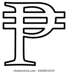 ícone de peso de cuba plana delinear logotipo de arte