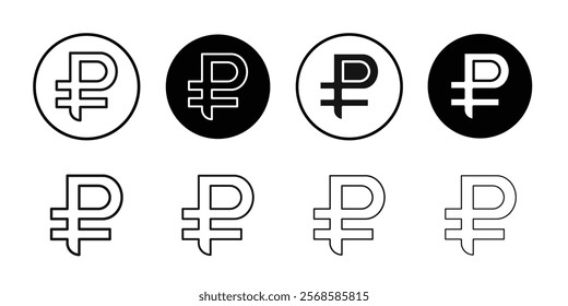 Cuba peso icon Simple thin outline