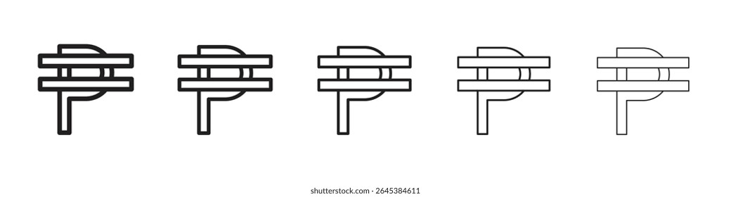 Cuba peso icon vector illustration isolated