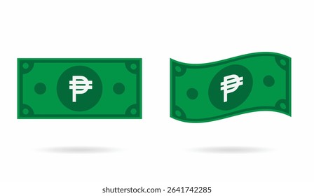 Cuba Peso money flat and flowing style