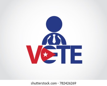 Cuba Podium Politician Speech Vote