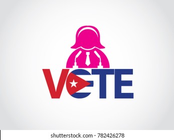 Cuba Podium Woman In Politics Speech Vote
