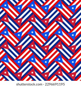 cuba and puerto rico pattern. motif background. vector illustration