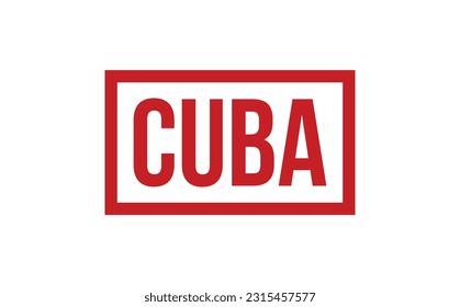 Cuba Rubber Stamp Seal Vector
