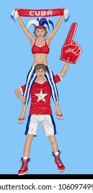 Cuba Soccer Fan. 