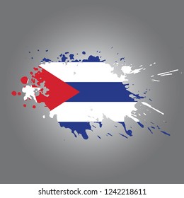 Cuba Vector paint stain