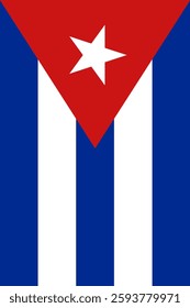 Cuba Vertical Flag, Vertical Flag Cuba