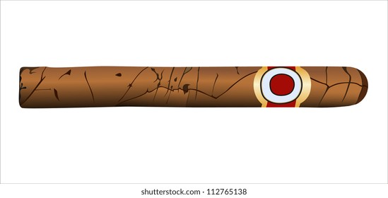 Cuban cigars. Vector illustration.