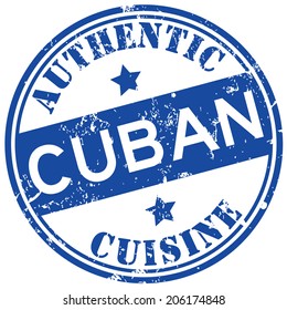 Cuban Cuisine Stamp