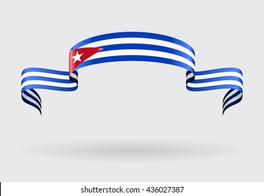 Cuban flag background. Vector illustration.