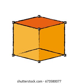 cube 3d graph design element
