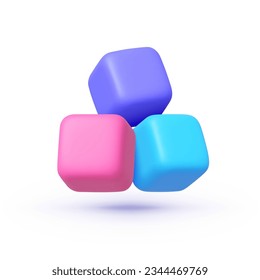 Cube 3d, great design for any purposes. Vector illustration