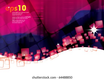 Cube abstract background - vector illustration
