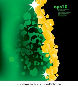 Cube abstract background - vector illustration. Eps10