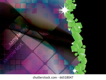 Cube abstract background - vector illustration