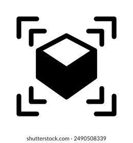 Cube Augmented Reality Icon Vector Symbol Design Illustration