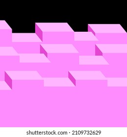 cube background in pink colors
