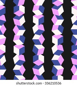 Cube Background. Seamless Pattern.
