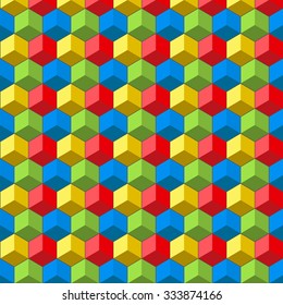 Cube background. Vector illustration