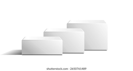 cube block podium stage pedestal and platform vector, a minimalist display element. Ideal for product showcases, presentations, awards, exhibitions, and modern design.