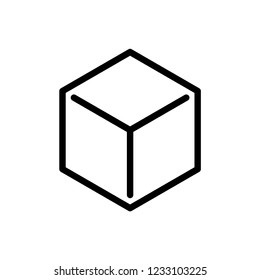 cube box icon vector template