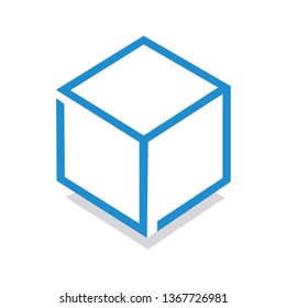 Hollow Cube Enclosed Space Open Top Stock Vector (Royalty Free) 324097895