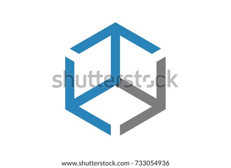 cube box logo with arrow