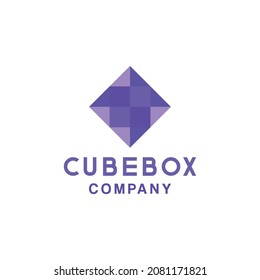 Cube Box logo technology for company and business