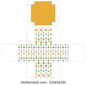 Cube Box Template Stock Vector (Royalty Free) 252416230 | Shutterstock