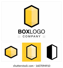 Cube (Box) Vector Symbol Company Logo (Logotype). Solid, Construction, Isometric, Cartoon, Layers, Transparente, 3d Style Icon Illustration. Elegant Modern Identity Concept Design Idea Brand Template.