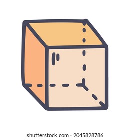 cube color vector doodle simple icon design