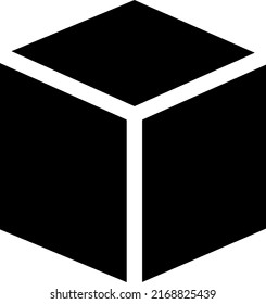 Cube-, Cubic- oder Box-Symbol-Illustration als einfaches Vektorsymbol für Design, Websites, Präsentationen oder mobile Anwendungen 1.eps