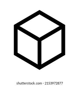 Cube, Cubic or Box Icon. vector illustration