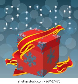 Cube für eine Dekoration. Weihnachten.