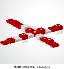 Cube diagram design can be used for workflow layout, diagram, number options, step up options, web design,Infographic, banner. 