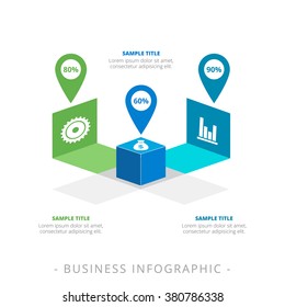 Cube Diagram Infographic Template