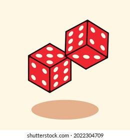 Cube Dice clean mascots modern style
