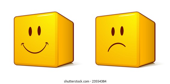 Cube emoticons