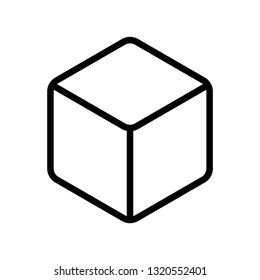 cube favorites icon vector